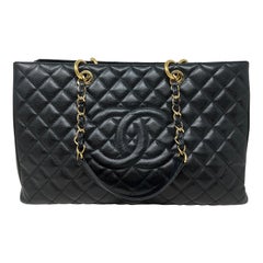 Chanel Schwarze Grand Shopper Tote