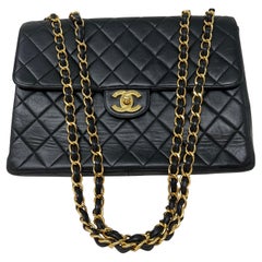 Chanel Black Vintage Jumbo Bag