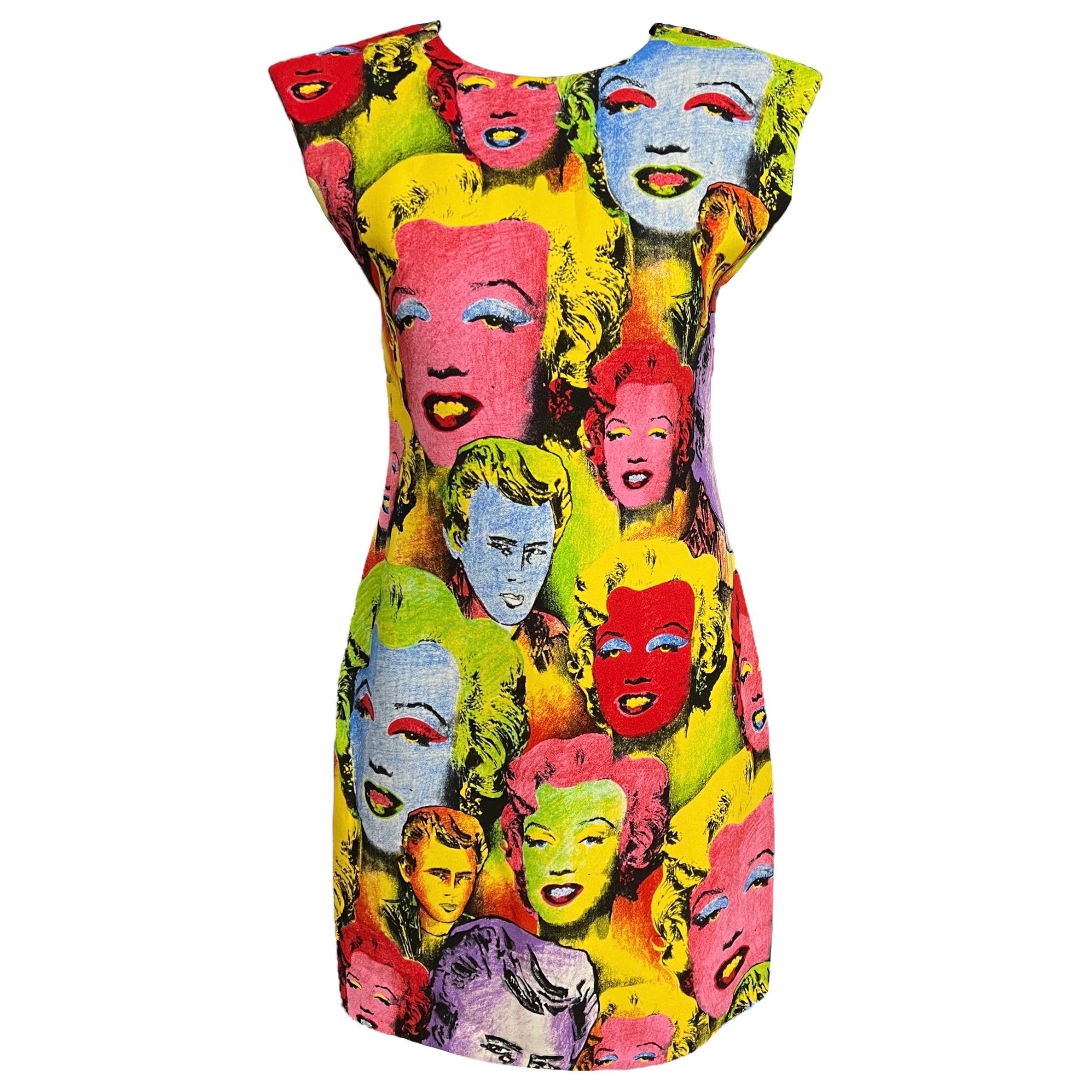 Vestido Versace Marilyn Monroe Pop Art Tribute 1991