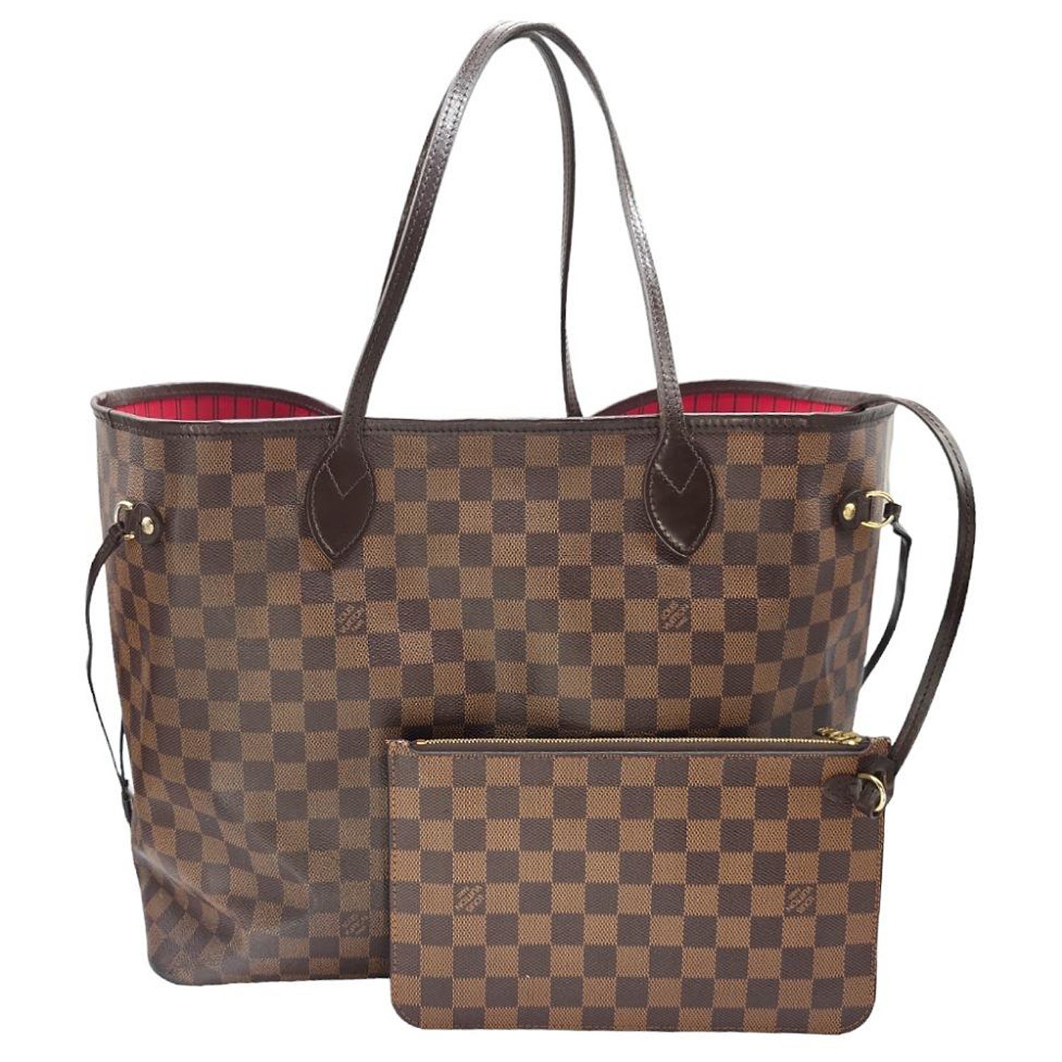 Louis Vuitton Damier Ebene Neverfull GM With Pouch For Sale At 1stDibs