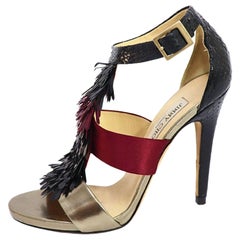 Jimmy Choo Fedora Fringe Sandals Size EU 38.5