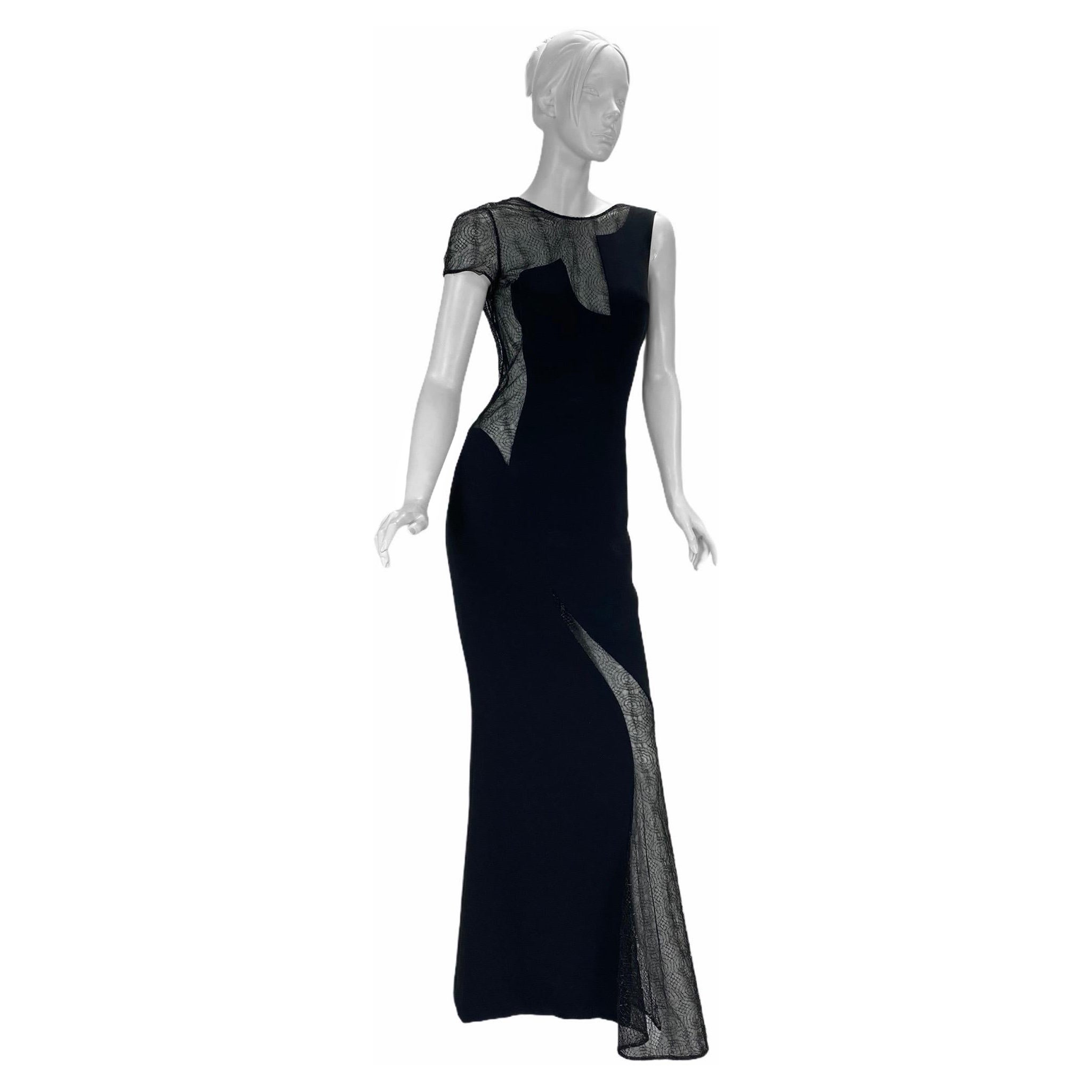 F/S 1998 Vintage Gianni Versace Couture Schwarzes Vintage-Kleid