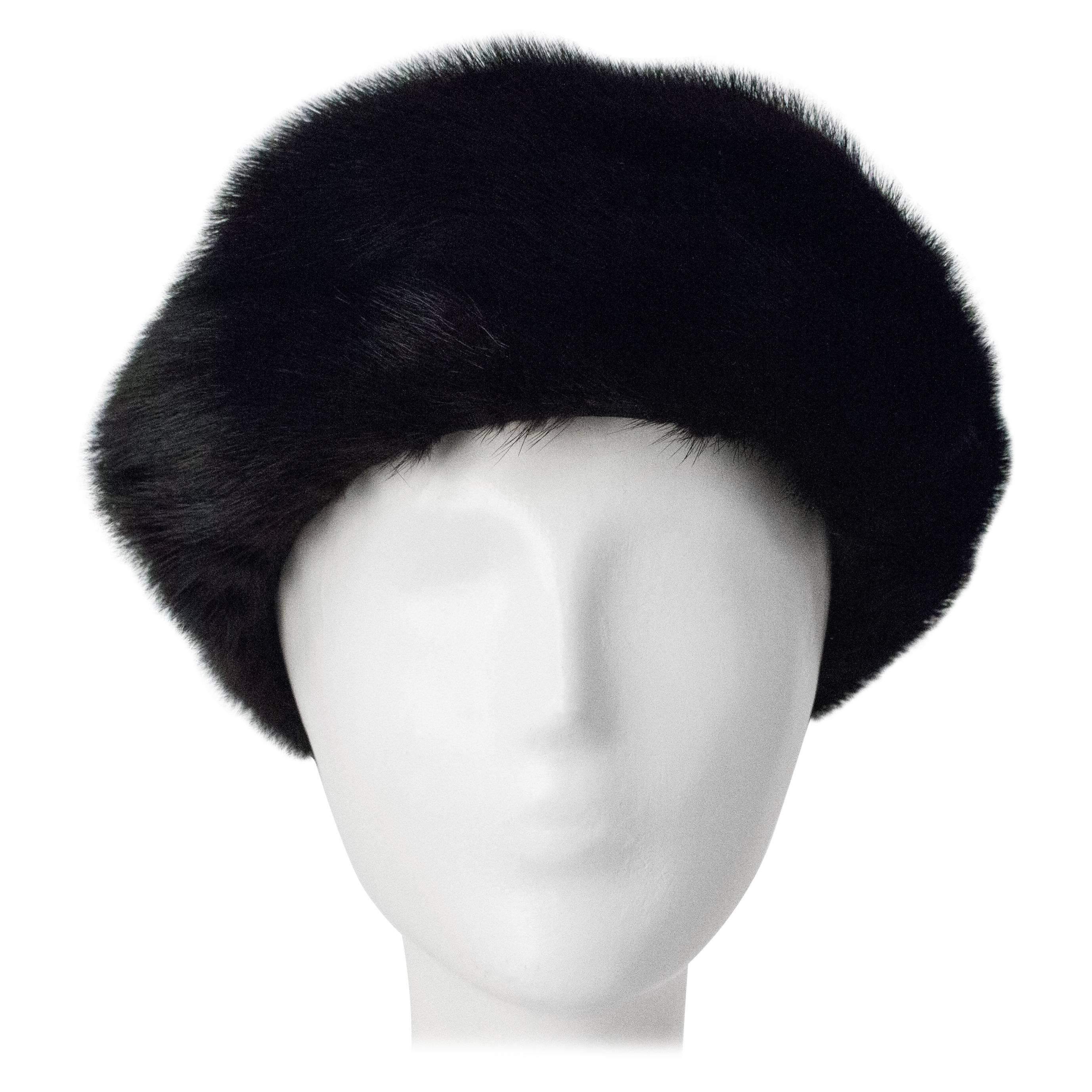 50s Black Mink Hat