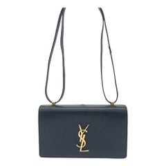 Yves Saint Laurent YSL Calfskin Small Dylan Shoulder Bag Black
