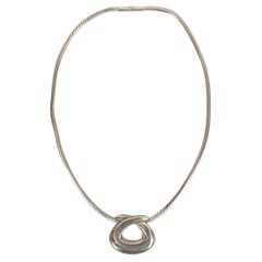 Hermès Pendant Necklace in Silver