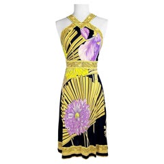 Sommerkleid von Maison Léonard aus bedrucktem Seidenjersey CIRCA 1980