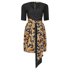 Retro 1980s Guy Laroche Novelty Horse Print Cotton Dress