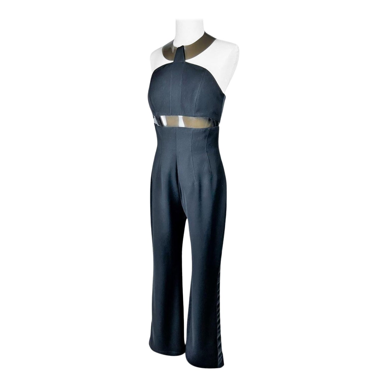 Une combinaison de soirée noire de Thierry Mugler Circa 1995
