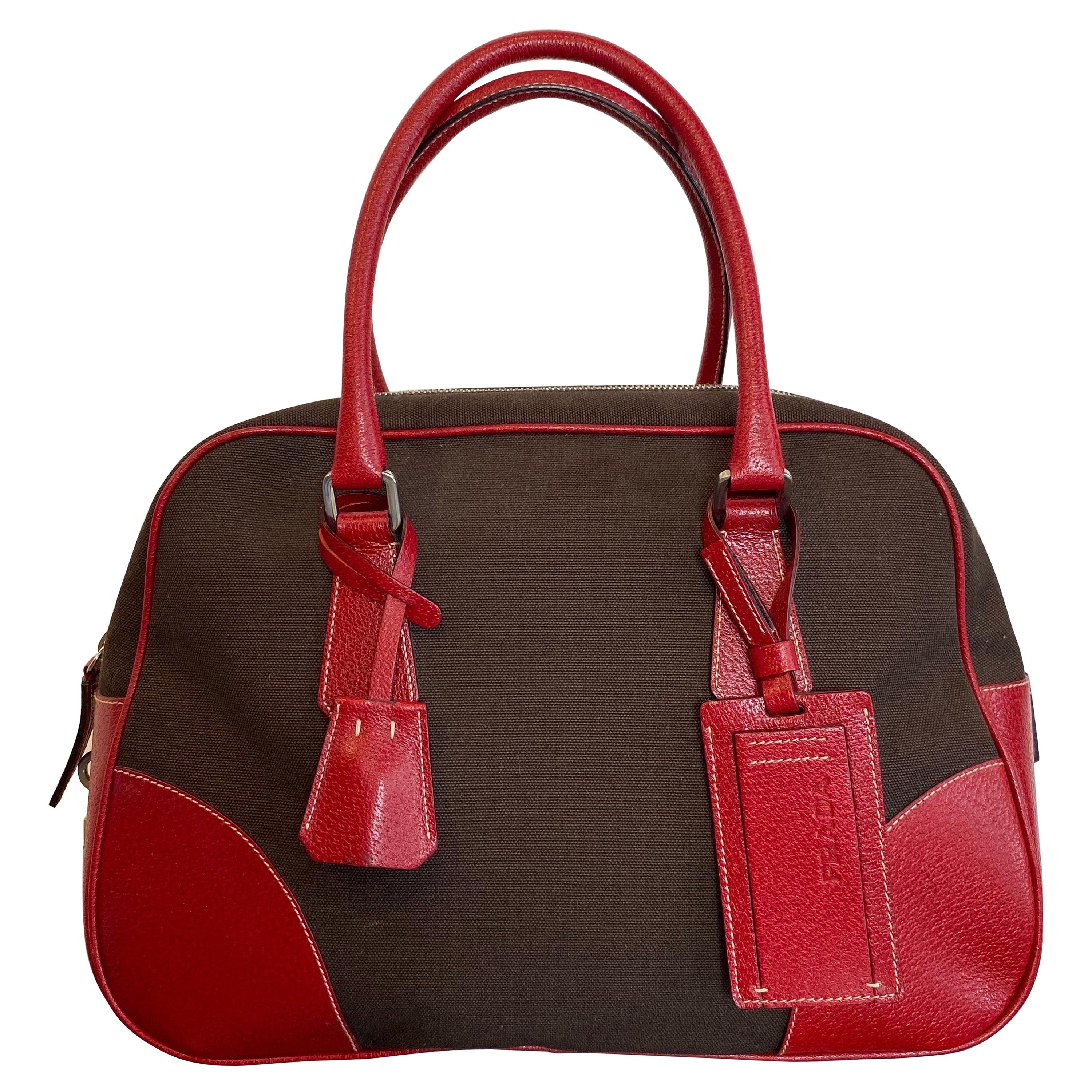 Prada canapa handbag For Sale