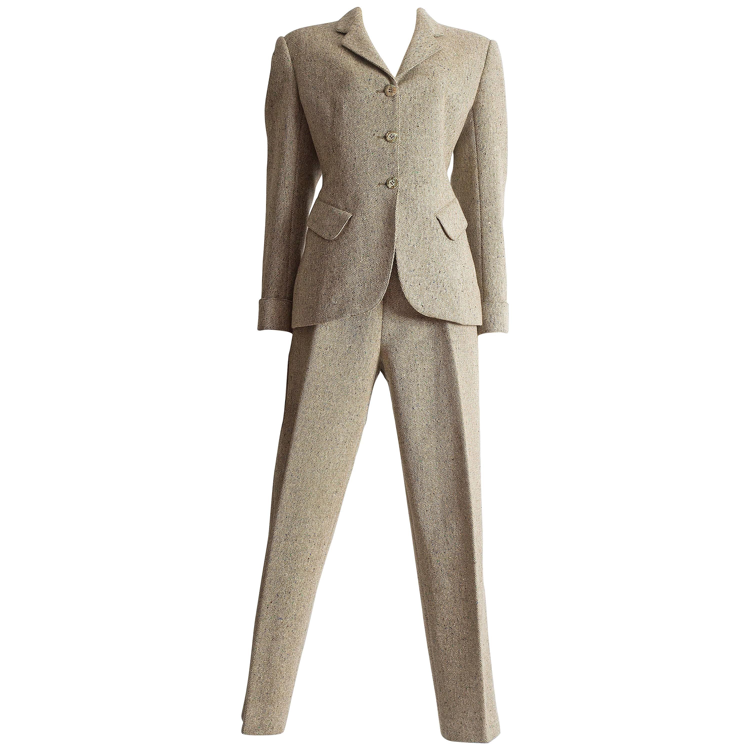 Alaia tweed pant suit, AW 1987