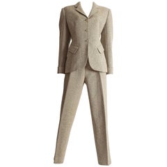 Vintage Alaia tweed pant suit, AW 1987