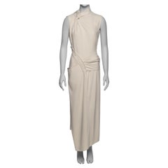 Christian Dior by John Galliano White Deconstructed Draped Dress, SS 2000