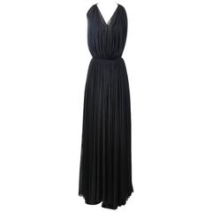 Azzedine Alaia Chiffon Goddess Gown 1980s 2