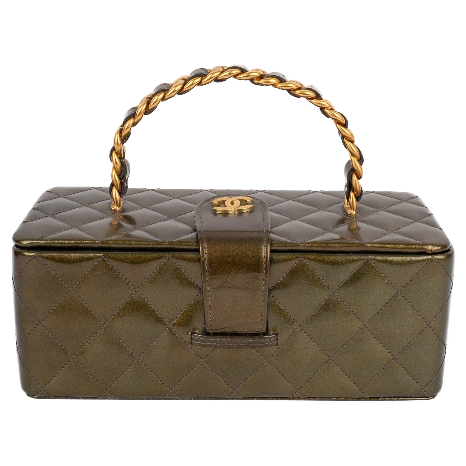 Chanel Quilted Patent Leather Bag, 1994-1996 For Sale