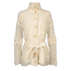 Cardigan John Galliano en laine et mohair
