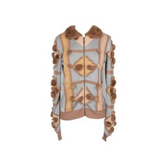Chaqueta de piel y malla Christian Dior