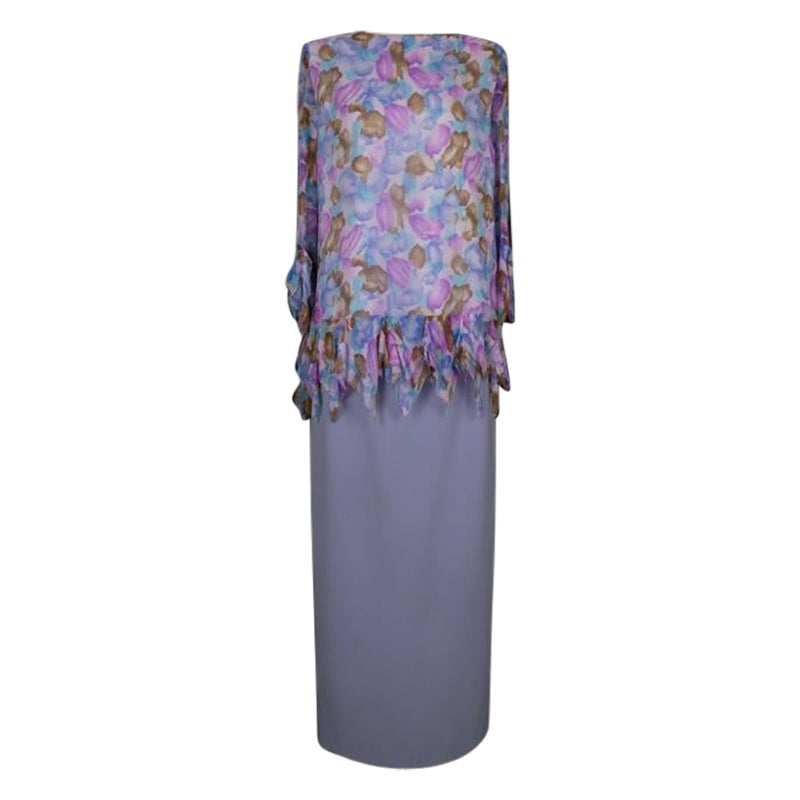 Pierre Cardin - Set di mussole di seta in tonalità viola in vendita