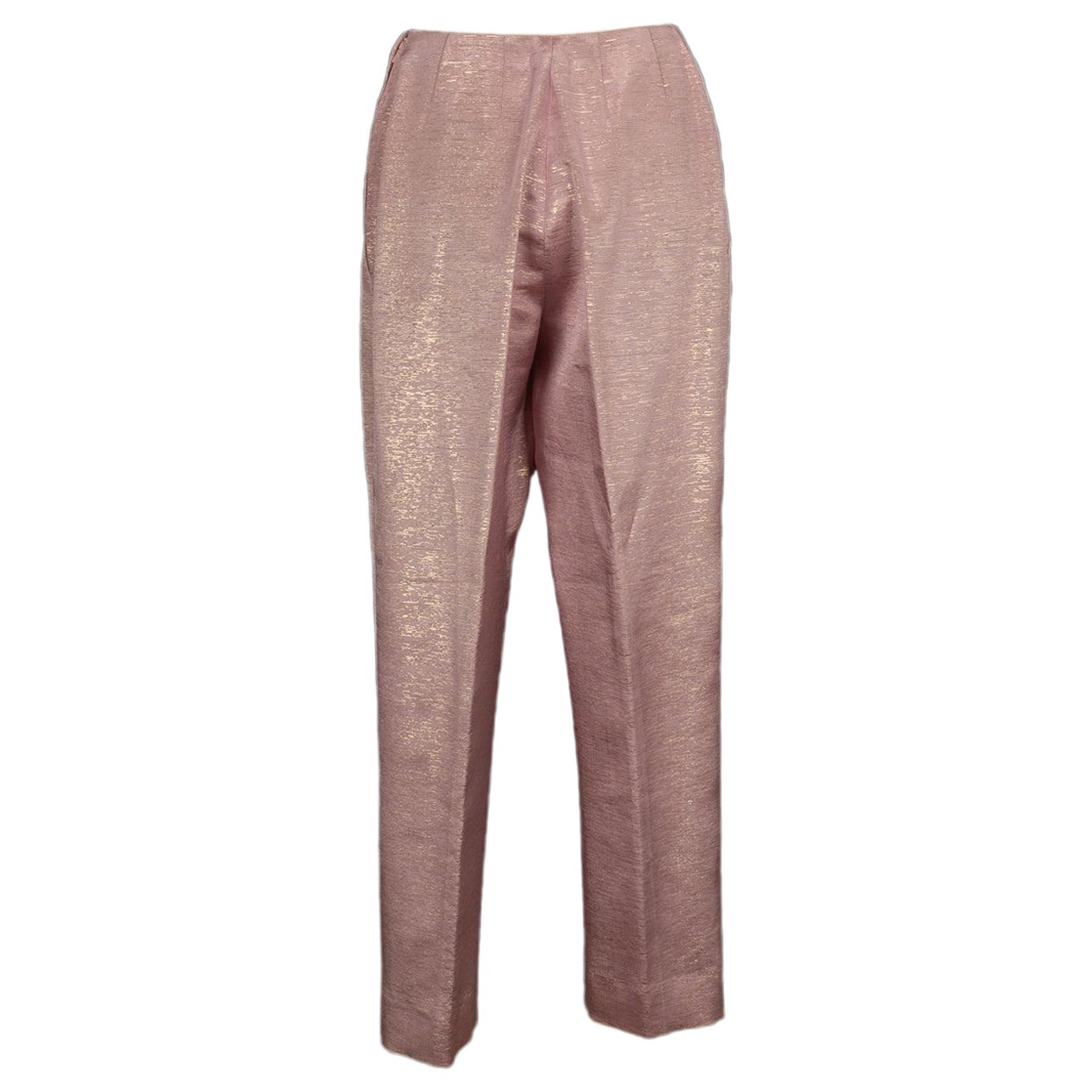 Nina Ricci Pants in Iridescent Pink Taffeta For Sale
