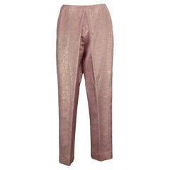 Nina Ricci Pantalon en taffetas rose irisé