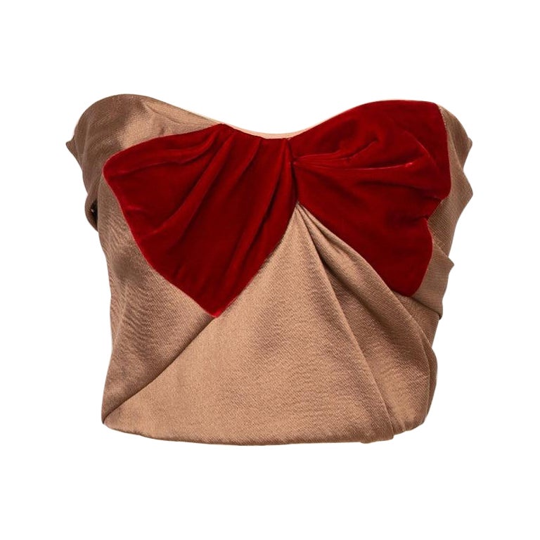 Paul Ka Bustier Top invernale in seta e velluto, 2016 in vendita