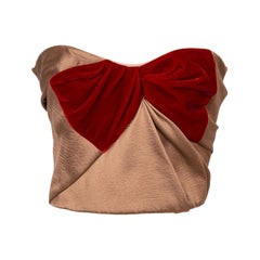 Paule Ka Bustier Winter Top in Silk And Velvet, 2016
