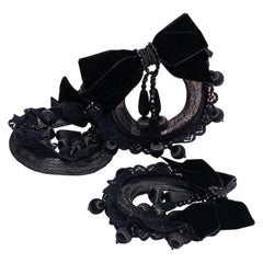 Dior Runway Velvet and Mesh Set