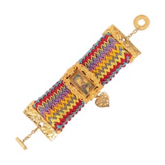 Christian Lacroix Golden Metal Bracelet