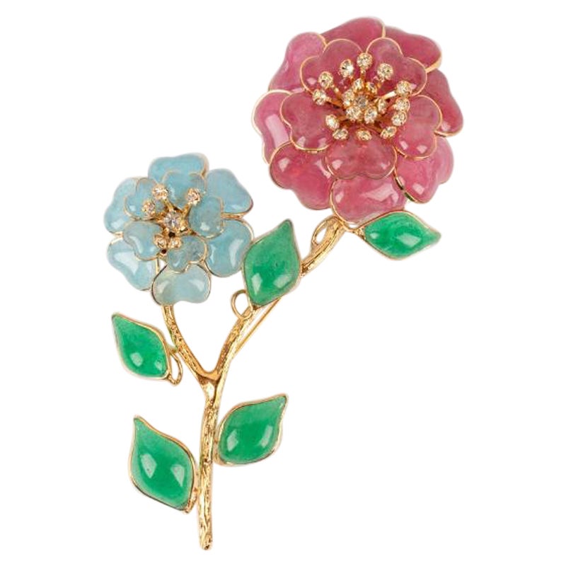 Augustine Brooch Golden Metal Brooch
