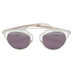 Dior Purple/Silver So Real Round Sunglasses