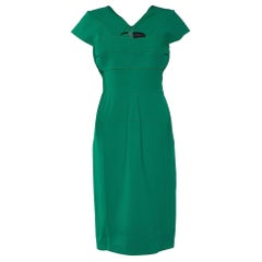 Roland Mouret for Selfridges Limited Edition Green Crepe Cocktail Dress M