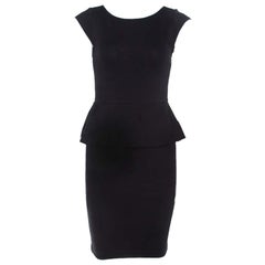 Alice + Olivia - Robe péplum Victoria en maille extensible noire S