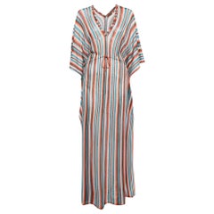 Missoni Mare Robe couvrante en tricot à motifs multicolores Up Up S