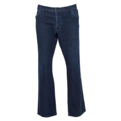 Prada Navy Blue Denim Straight Leg Jeans 3XL