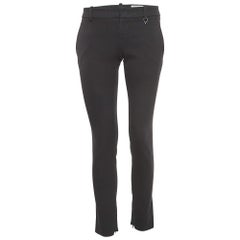 Gucci Black Cotton Blend Slim Fit Formal Trousers S