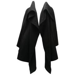 Fabulous Claude Montana Black Swing Coat