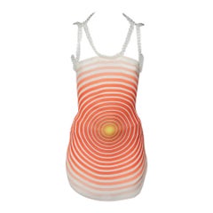 Fendi Pink Printed Silk Chain Link Halter Neck Scarf Top S