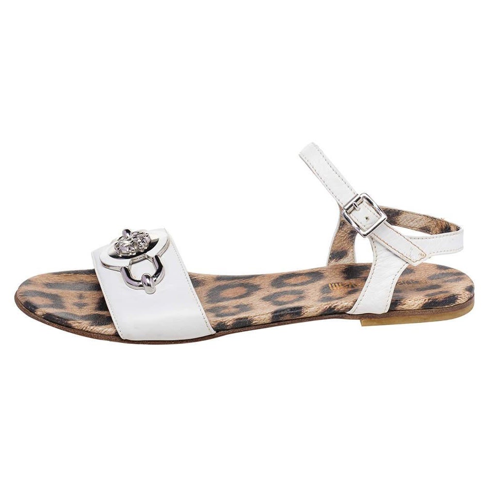 Roberto cavalli flat sandals outlet
