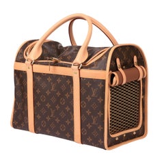 Louis Vuitton Brown Monogram Sac Chien 40 Pet Carrier