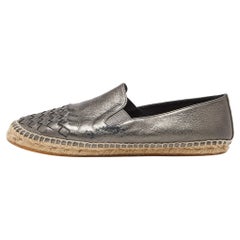 Bottega Veneta, pelle metallizzata, espadrillas, taglia 39