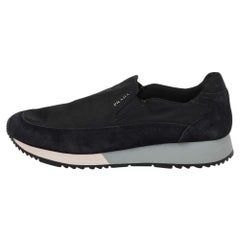 Prada Sport Zapatillas deportivas de ante negro y nylon Slip On Talla 40
