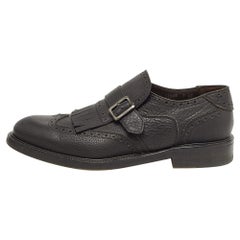 Salvatore Ferragamo Brogue Leather Genesis Fringe Detail Oxford Taille 41