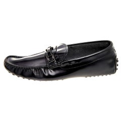Tods Mocassins à boucle en cuir noir Taille 41.5
