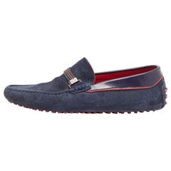 Tod's for Ferrari Mocasines Slip On de ante azul marino Talla 40.5