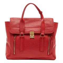 3.1 Phillip Lim Große Pashli Umhängetasche aus rotem Leder