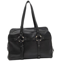 Bally Charlyna Umhängetasche aus schwarzem Leder