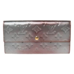 Louis Vuitton Givre Monogram Vernis Sarah Wallet