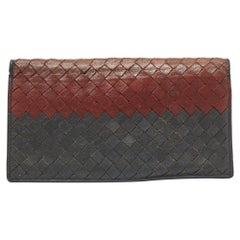 Bottega Veneta Multicolor Intrecciato Leather Bifold Long Wallet