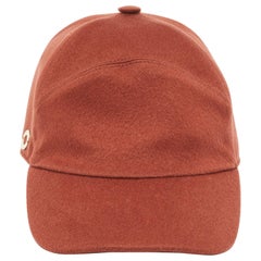 Loro Piana Brown Cashmere Green Storm System Baseball Cap S
