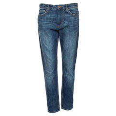 Isabel Marant Ã‰toile Blue Denim Distressed Trim Detailed Jeans M