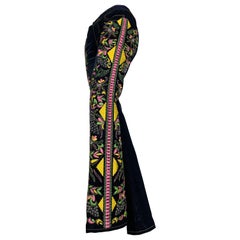 Christian LaCroix Heavily Embroidered & Beaded Bootleg Distressed Denim Jeans
